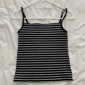 Madewell - Blue and White Stripped Spaghetti Strap Top